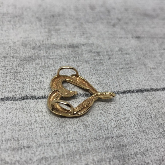 Vintage solid 14k gold makers mark 2.7g pendant only for necklace. - Picture 3 of 6